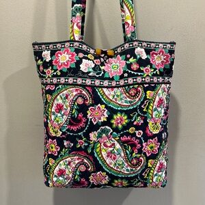 Vera Bradley Floral Paisley Tote - Pink, Green, Yellow